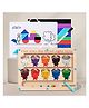 Hop N Play Magnetic Colour and Number Maze Wooden Magnetic Puzzles Board