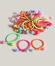 Radhya Accessories Set Of 25 Knot Designed Rubber Bands - Multi Colour