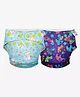 SuperBottoms Swimming Diapers for Babies & Toddlers - Washable, Reusable & Adjustable Swim Diapers | Pack of 2 | Purple Love & Hunny Bummy
