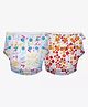 SuperBottoms Swimming Diapers for Babies & Toddlers - Washable, Reusable & Adjustable Swim Diapers | Pack of 2 | White Warli & Gulmohar