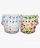 SuperBottoms Swimming Diapers for Babies & Toddlers - Washable, Reusable & Adjustable Swim Diapers | Pack of 2 | White Warli & Fruit Burst