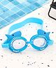 Yellow Bee Silicon Adorable Shark Swimming Goggles with Fin Accents for Boys- 1 Piece, Blue