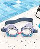 Yellow Bee Silicon Unique Shark Face Swimming Goggles with Fin and Bite Design for Boys- 1 Piece, Blue