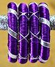Kamule Set Of 2 Gota Lace Detailed Bangles - Dark Royal Purple