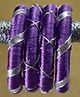 Kamule Set Of 2 Gota Lace Detailed Bangles - Light Lavender