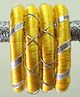 Kamule Silk Set Of 2 Thread & Gota Patti Lace Embellished Bangles - Sunshine Yellow