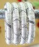 Kamule Silk Pack Of 2 Gota Lace Detailed Bangles - White