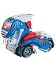 Kids Mandi 2-in-1 Dinosaur Robot Car | Transforming Brachiosaurus with LED Lights | Roaring Sounds - Blue