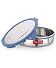 HAZEL Hercules Stainless Steel Flat Khakra & Papad Storage Container, 1850 ml, Airtight Dabba, Silver