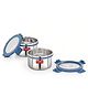 HAZEL Stainless Steel Storage Containers for Kitchen, Air Tight & Leak Proof, 525 ml, Tiffin Box, Set of 2