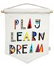 Orak Living Play Learn Dream Wall Paper- White