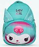 Baby Girl Cute Girl Face Printed Stylish toddler Backpack for girls - Sea Green