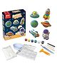 Elecart DIY 3D Plaster Casting & Painting Kit  Astronaut, Non-Toxic Molds & Washable Paints  Creative Space-Themed