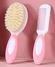 TONY STARK Baby Brush and Comb Set, Newborn Essentials Set with Baby Comb and Soft Bristle Hair Brush for Your Toddlers Scalp (Pink)