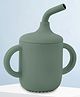 TONY STARK Baby Sipper Bottle with Straw Twin Handles Durable Straw Cup  - Green