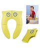 TONY STARK Plastic Foldable Portable Baby Toilet Potty Seat Cover Western Potty Trainer Cover, for Kids, Toddlers, Boys & Girls (1 to 7 Years), Travel-Friendly With Carry Bag (Yellow)