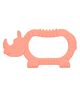 Babykins Rhino Shaped Silicone Teether Peach