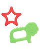 Babykins Animal & Star Shaped Teether Green & Red Pack of 2