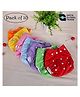 Ortis Free Size  Quick Dry UltraThin Pads Leakage Proof Reusable Cloth Diaper Multicolor (Pack of 10)
