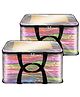 Storite Pack Of 2 Transparent PVC Clothes Storage Bags/Saree Covers with Zip for Storage Specially Design for Woman Dresses, Sarees, Lehengas | Wardrobe Organizer (41 x 31 x 23 cm)