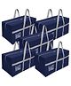 Storite Extra Large 128 L Nylon Moisture Proof Multipurpose Heavy Duty Toys Storage Bag/Stationery/Blankets/Clothes/Moving bags With Strong Reinforced Handles Rectangular (Blue)