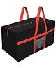 Storite Nylon Super-Size Large 128 L Moisture Proof MultiPurpose Heavy Duty Storage Bag for Toys/Stationery/Blankets/Clothes/Moving Bags With Strong Handles Rectangular(Red Black, 80x39x41cm)
