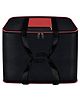 Storite Multi-Purpose Moisture Proof Nylon 131 L Super-Size Large underbed storage bag for Toys/Stationery Paper/Blankets/Clothes - Black/Red (57 x 48 x 48 cm-Rectangular)