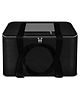 Storite Moisture Proof Nylon Large Size Foldable Underbed Storage Bag For Clothes, Blankets (54 x 46 x 28 cm) - Black, Rectangular