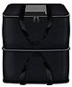 Storite Expandable Moisture Proof Nylon Large Size Underbed Storage Bag For Clothes (57 x 49 x 51 cm) - Grey Black,Rectangular