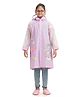 Yellow Bee Unicorn Designed Raincoat With Attached School Bag Space - Purple