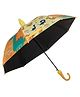 Yellow Bee Dinosaurs Printed Cover Rain Umbrella - Orange & Yellow
