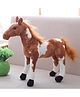 Tickles Standing Horse Soft Stuffed Plush Animal Toy for Kids Boys & Girls Birthday Gifts (Color: Brown & White Size: 55 cm)
