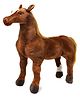 Tickles Standing Horse Soft Stuffed Plush Animal Toy for Kids Boys & Girls Birthday Gifts (Size: 55 cm Color: Brown)