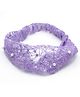 Aabacus Pearl Embellished & Thread Work Embroidered Headband - Lavender
