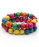 Aabacus Wooden Beads Embellished Bracelets - Multi Colour