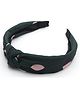 Aabacus Polka Dots Detailed Knot Designed Hair Band - Green