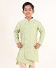 Tabard Cotton Full Sleeves Abstract Foil Printed Kurta - Green