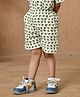 MoMaa Pure Cotton Camel Motifs Printed Shorts - Dark Green