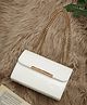 Fargo Leatherette Side Sling Bag - White