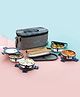 HAZEL Hercules Stainless Steel Lunch Box Set with Roti Dabba and Flat Bag | Set of 5 Leak-Proof Containers
