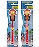 DUVON Kids Toothbrush | Marvel Ironman | Extra Soft Bristles with Special Character Holder | Manual Toothbrush for Kids 3+ Years (Pack of 2)
