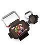 Cello Galaxy Mighty Heroes Stainless Steel Lunch Box 730 ml & 130 ml - Black & Red