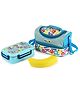 Cello Lunch Box With Inner Steel Material Bag & Banana Protector Case - Blue