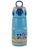 Cello Flare Stainless Steel Sipper Water Bottle With Micky Family Print Light Blue - 450 ml