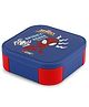 Cello Cosmos Web Warrior Inner Steel Outer Plastic Lunch Box 500 ml - Blue