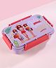 Cello Delish  2 Compartments  with  4 Side-lock Clips Lunch Box with Cartoon Print  - Violet