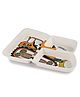 Cello Melmo Builder Bulldozer Printed Melamine Plate - White & Yellow