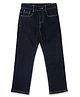 US Polo Assn Cotton Knit Full Length Solid Jeans - Navy Blue