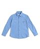 US Polo Assn Knit Cotton Full Sleeves Solid Colour Shirt - Blue