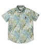US Polo Assn Cotton Knit Half Sleeves Shirt With Leaf Print - Green